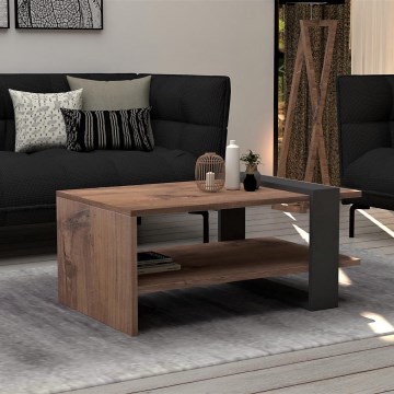 Журнальный столик OVA 35x80 см коричневый/антрацит