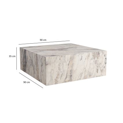 Журнальный столик PRIZMA 35x90 см мраморный декор