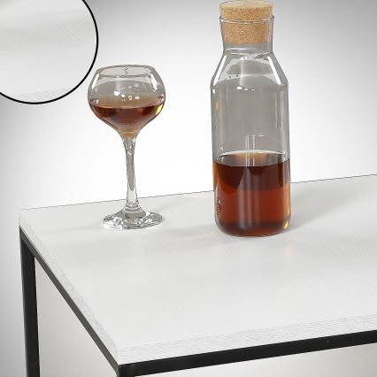 Журнальный столик ROYAL 43x75 см черный/белый