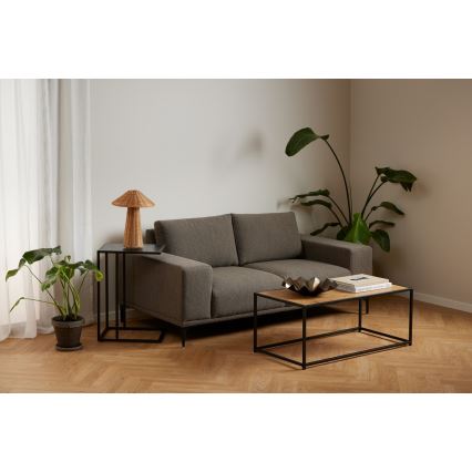 Журнальный столик SARON дуб/чёрный