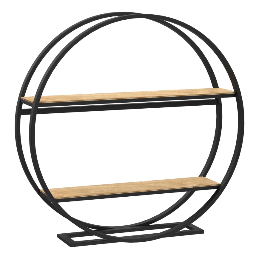 Журнальный столик SHELF, диаметр 62,5 см, дуб