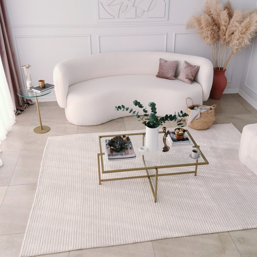 Журнальный столик SUN 35x94 см золотистый/прозрачный