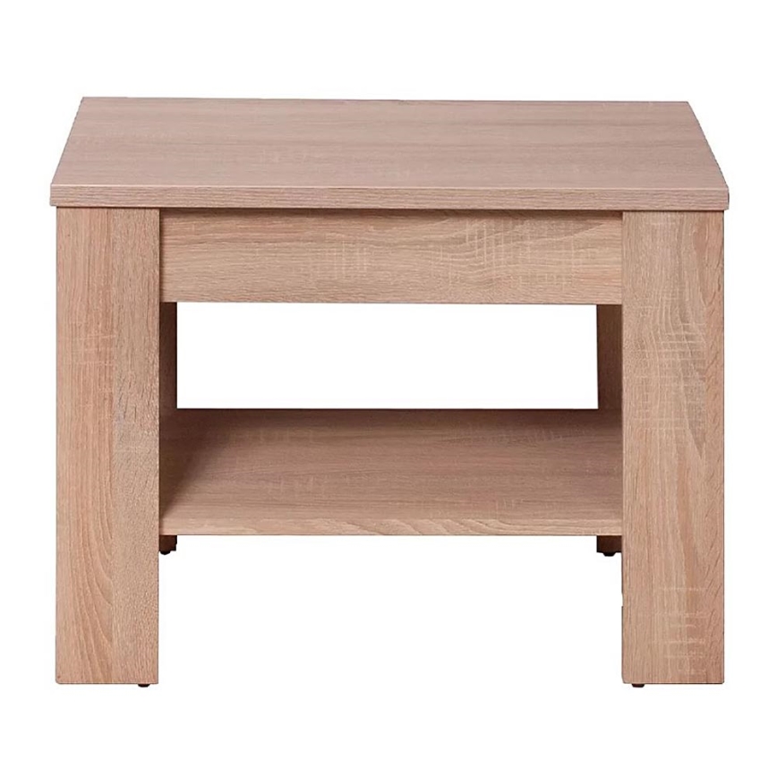 Журнальный столик THEMO 50x75 см коричневый