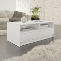 Журнальный столик TIRENO 100x40 см белый