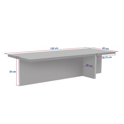 Журнальный столик VERUM 120x45 cm бежевый