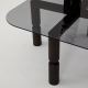 Журнальний столик KEI 40x80 см коричневий/чорний