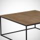 Журнальний столик POLY 43x75 см коричневий/чорний
