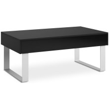Журнальный столик PAVO 45x110 см блестящий черный
