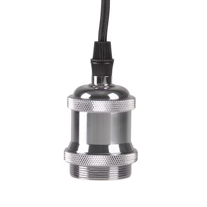 Кабель питания 1xE27/20W/230V блестящий хром
