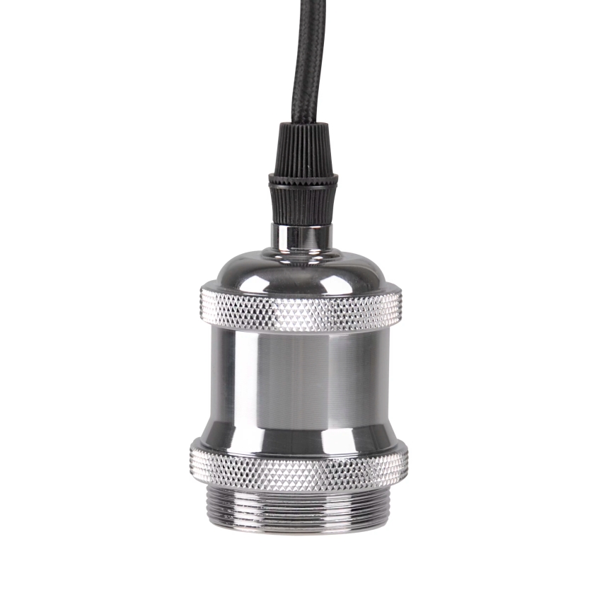 Кабель питания 1xE27/20W/230V блестящий хром