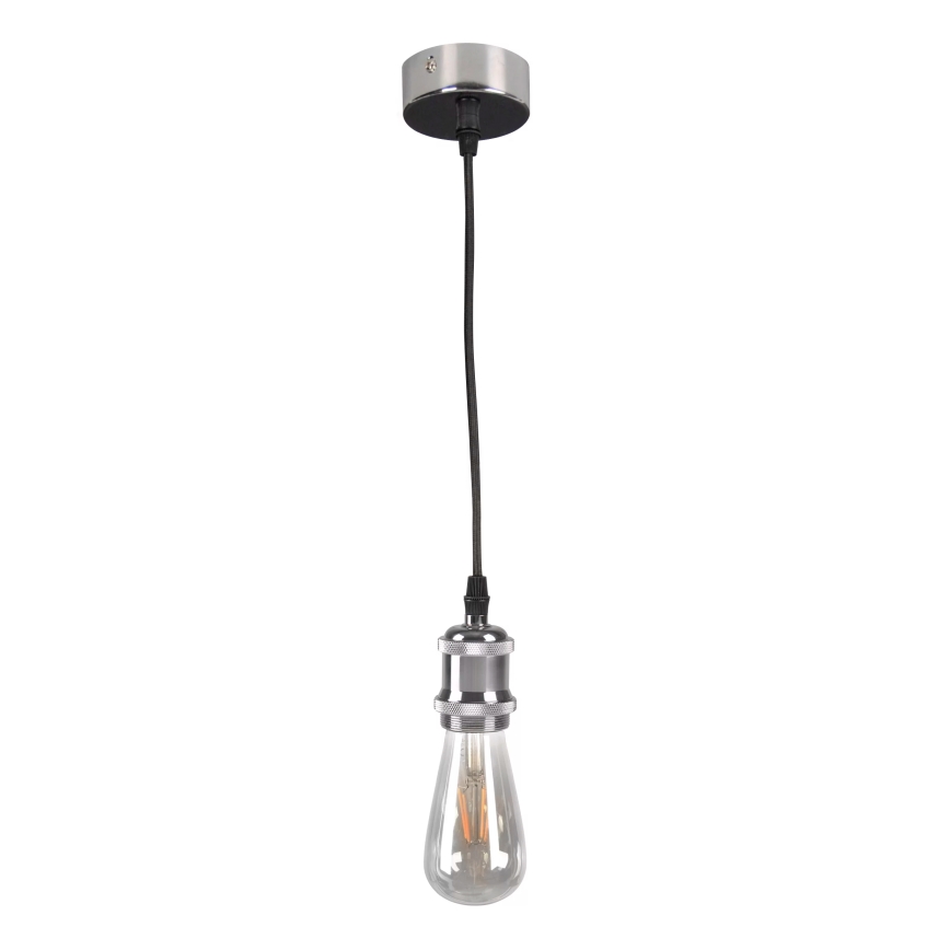 Кабель питания 1xE27/20W/230V блестящий хром