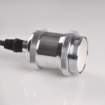 Кабель питания 1xE27/20W/230V блестящий хром