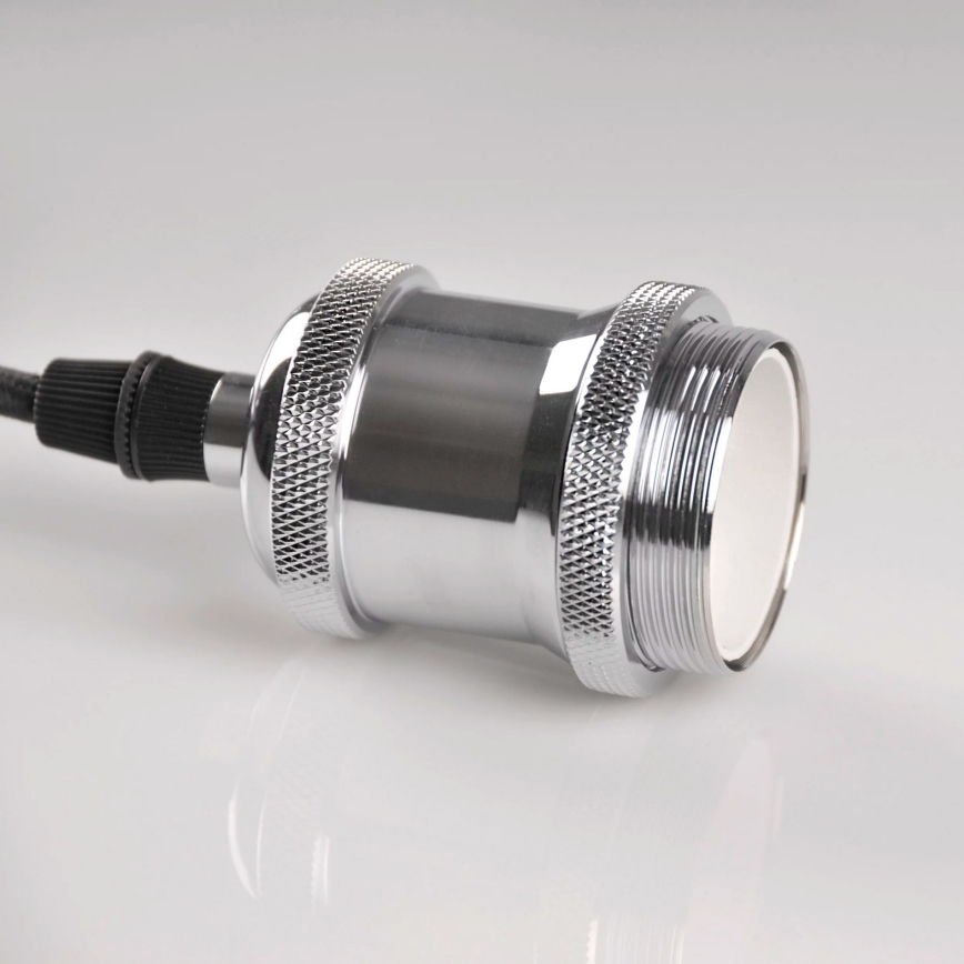 Кабель питания 1xE27/20W/230V блестящий хром