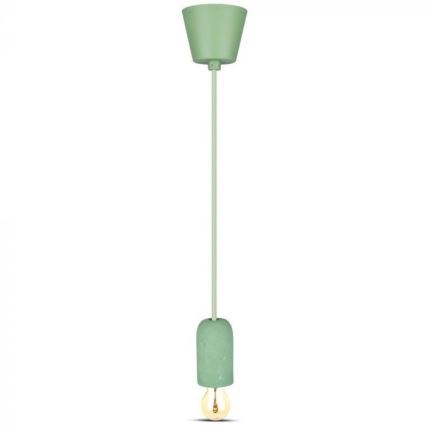 Кабель питания 1xE27/60W/230V бетон/зеленый