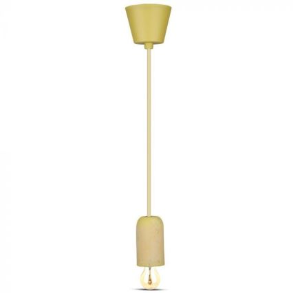 Кабель питания 1xE27/60W/230V бетон/желтый