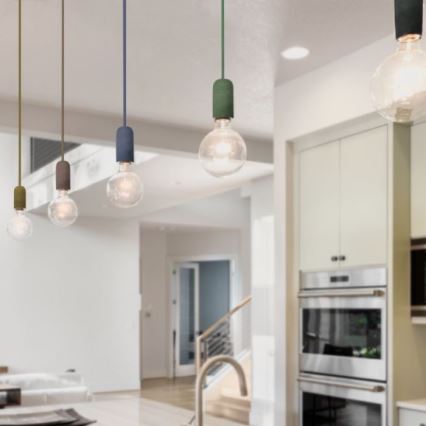 Кабель питания 1xE27/60W/230V бетон/коричневый