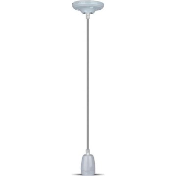 Кабель питания 1xE27/60W/230V серый/фарфор