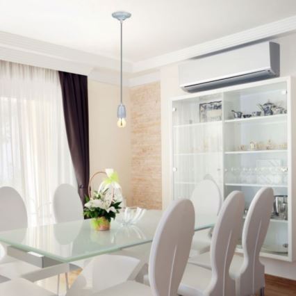 Кабель питания 1xE27/60W/230V серый/фарфор