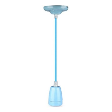 Кабель питания 1xE27/60W/230V синий/фарфор