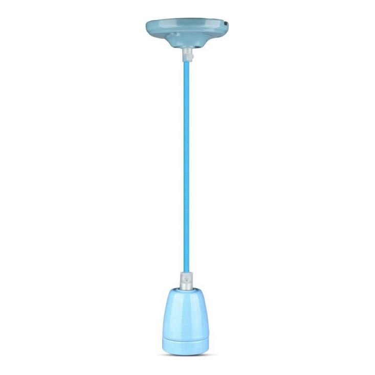 Кабель питания 1xE27/60W/230V синий/фарфор