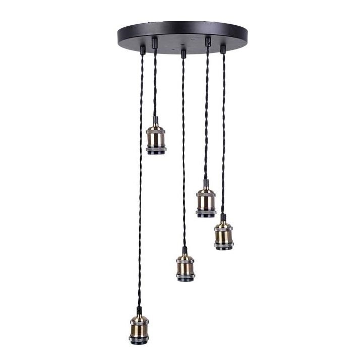 Кабель питания 5xE27/60W/230V бронзовый