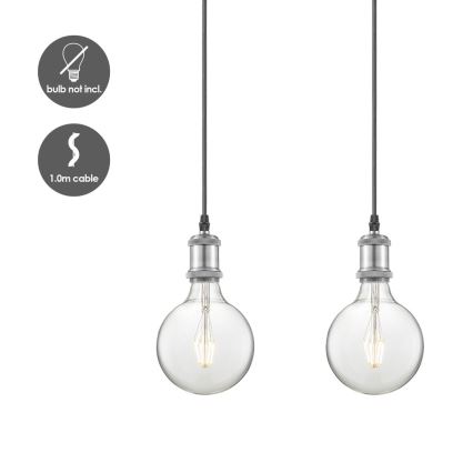 Кабель питания VINTAGE 3xE27/40W/230V матовый хром
