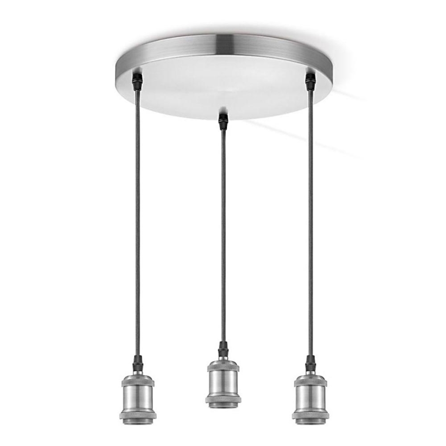 Кабель питания VINTAGE 3xE27/60W/230V матовый хром