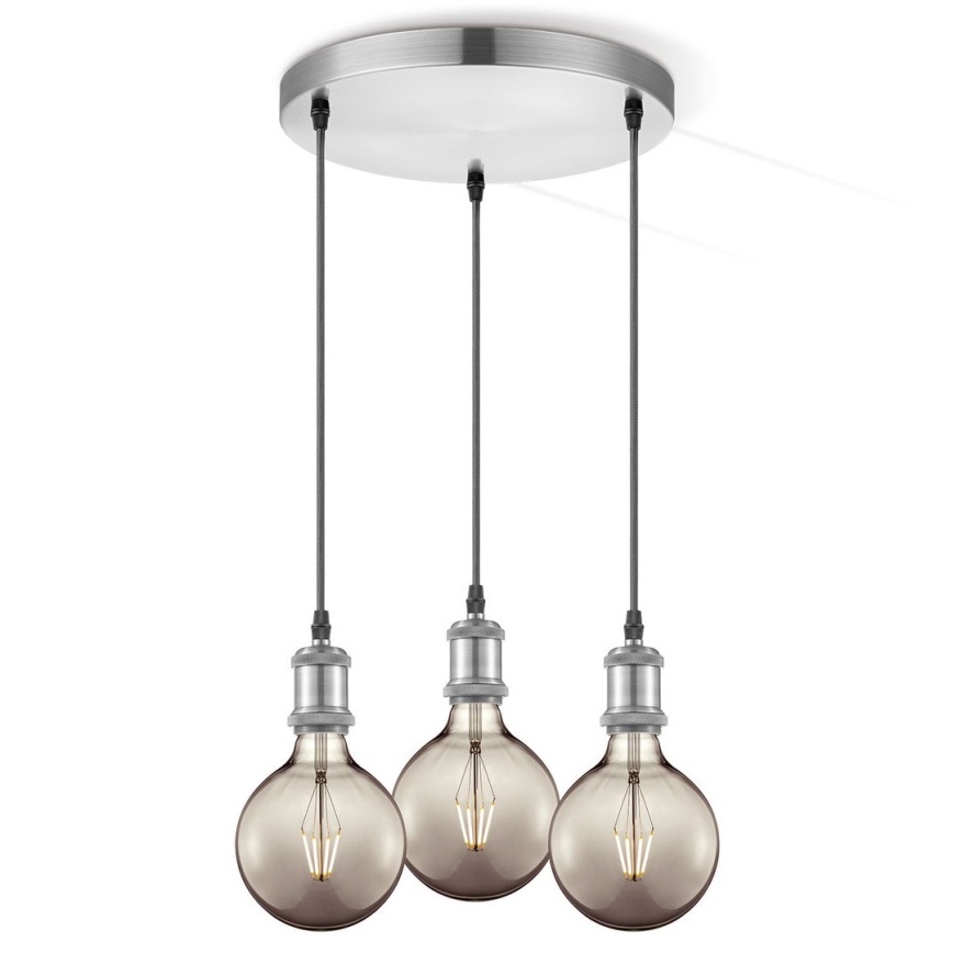 Кабель питания VINTAGE 3xE27/60W/230V матовый хром