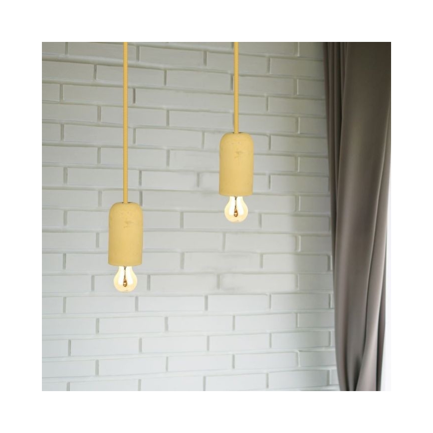 Кабель живлення 1xE27/60W/230V бетон/бежевий