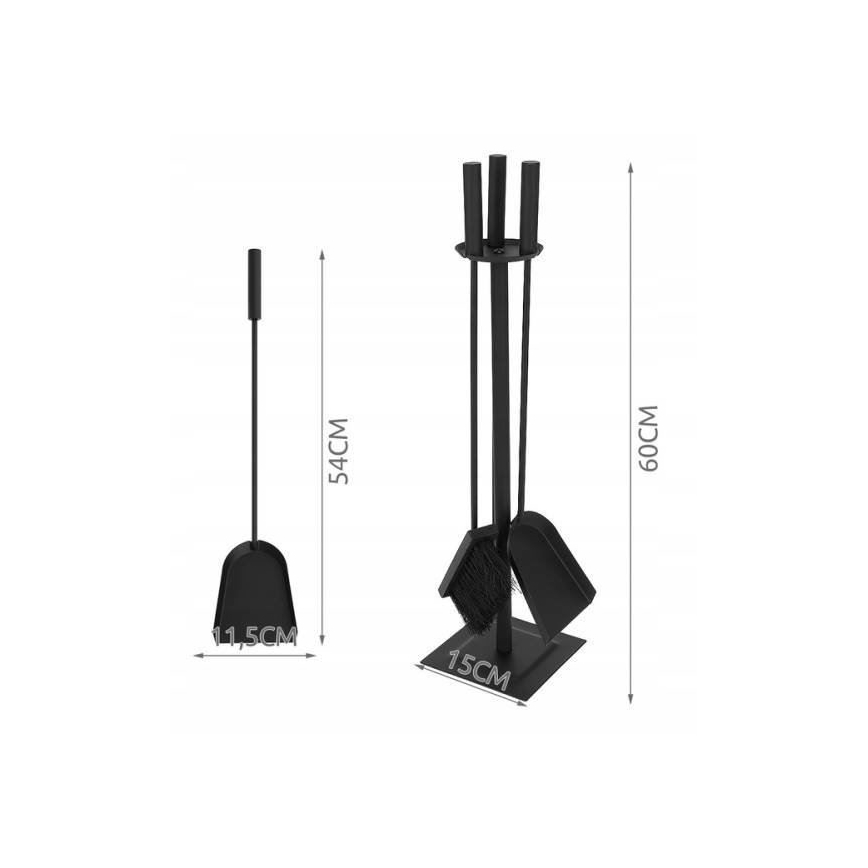 Камінні інструменти з нержавіючої сталі 4 шт.