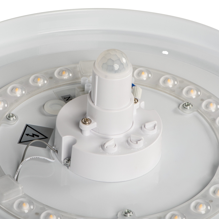 LED стельовий світильник з датчиком руху та сутінків FOGLER LED/12W/230V, діаметром 28 см