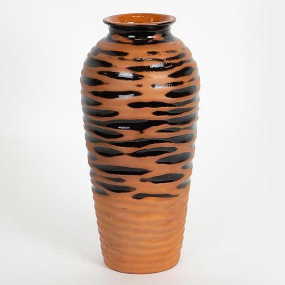 Керамическая ваза 28,8x13,5 см кирпичный/черный