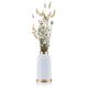Керамическая ваза ROSIE 30,5x14 см белый/золотистый