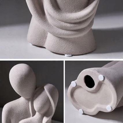 Керамическое настольное украшение 20x9,5x7,5 cm, серого цвета