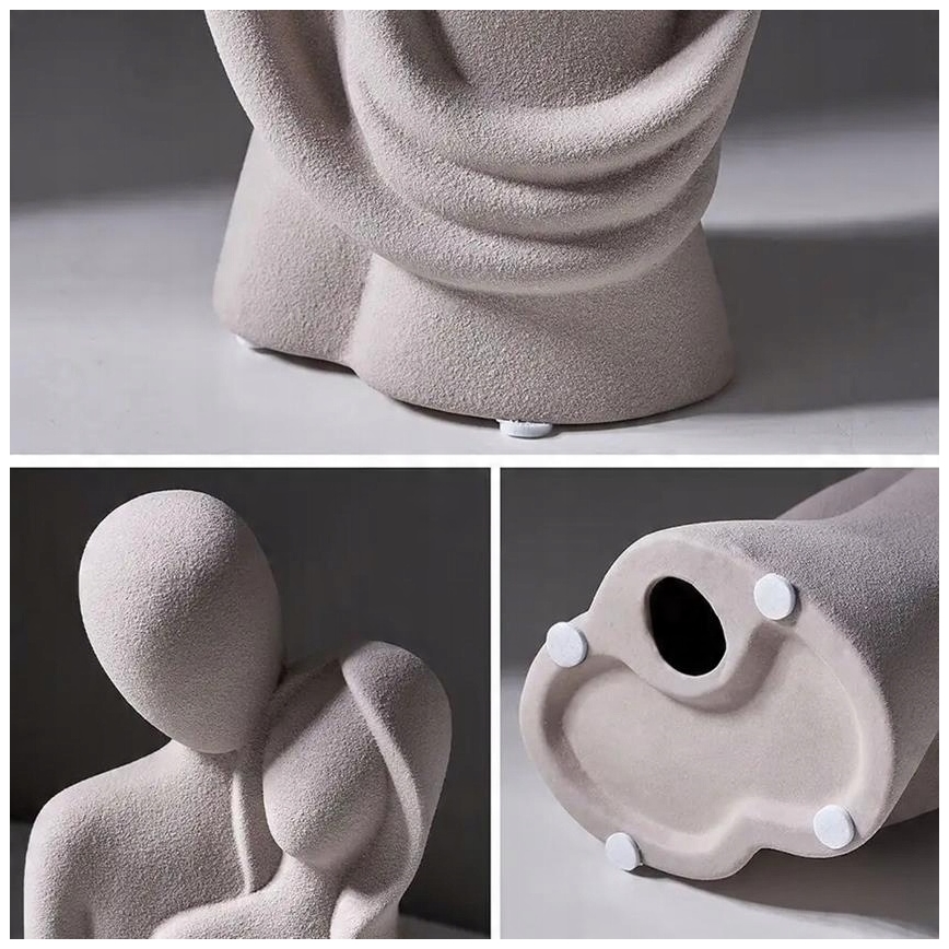 Керамическое настольное украшение 20x9,5x7,5 cm, серого цвета