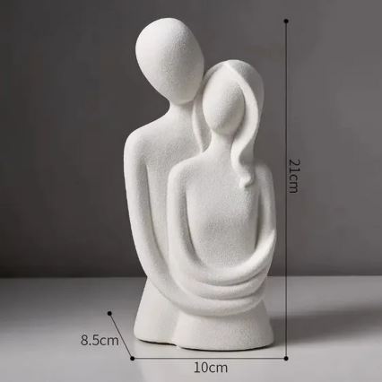 Керамическое настольное украшение 20x9,5x7,5 cm, серого цвета