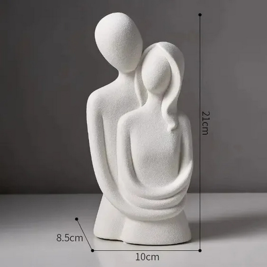 Керамическое настольное украшение 20x9,5x7,5 cm, серого цвета