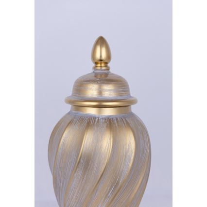 Керамическая ваза 40,8x17,5 см золотистый/серый