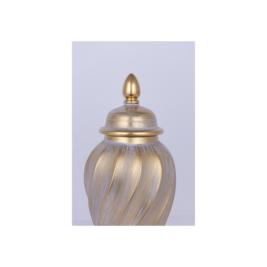 Керамическая ваза 40,8x17,5 см золотистый/серый