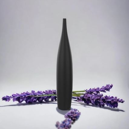 Керамическая ваза 70 см матовая чёрная