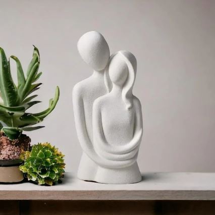 Керамическое настольное украшение 21x8,5x10 cm белое