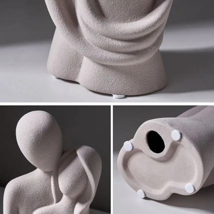 Керамическое настольное украшение 21x8,5x10 cm белое