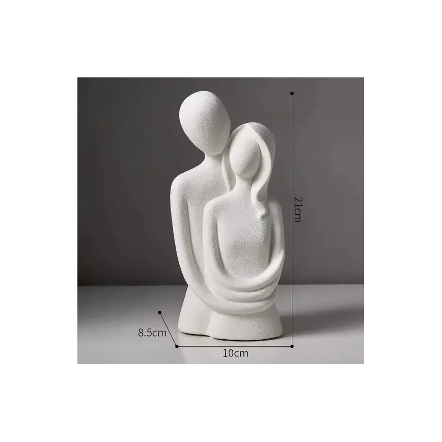 Керамическое настольное украшение 21x8,5x10 cm белое