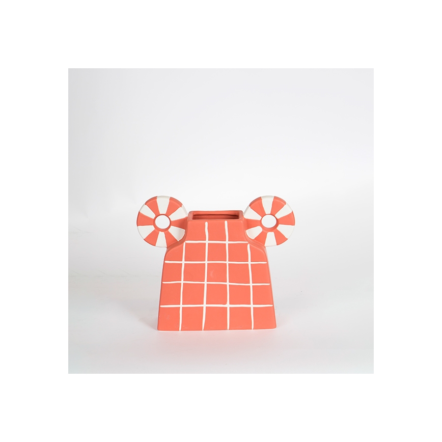 Керамічна ваза 30,6x22,5 см помаранчевий