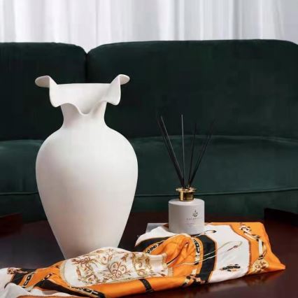 Керамічна ваза 41,5x23 см біла