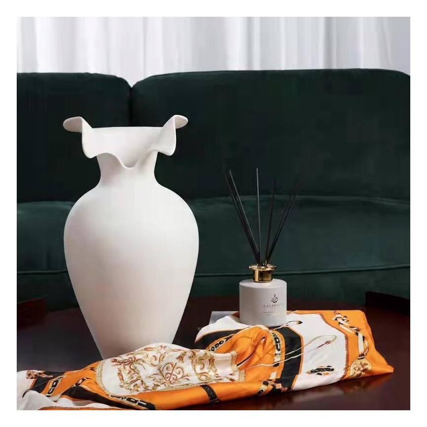 Керамічна ваза 41,5x23 см біла