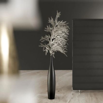 Керамічна ваза 70 см матова чорна
