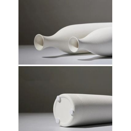 Керамічна ваза, біла, 33 см