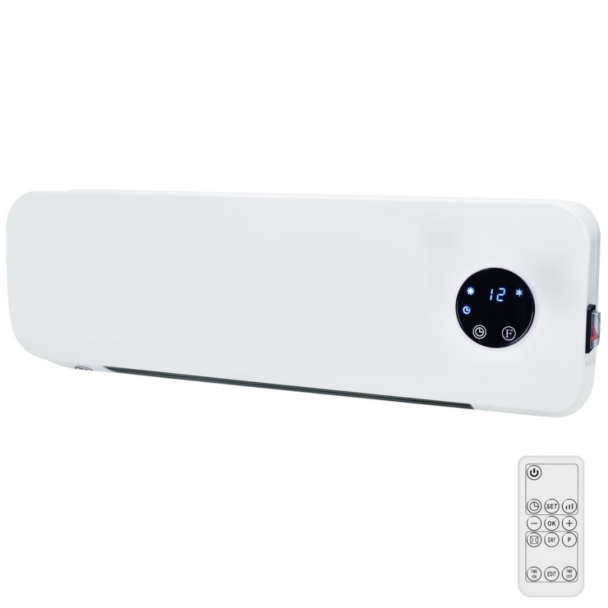 Керамічний нагрівальний елемент для ванної кімнати 1000/2000W/230V IP22 + пульт дистанційного керування