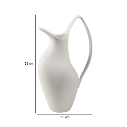 Керамічна ваза 33x17x19 cm біла